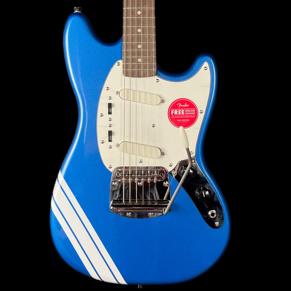 Squier FSR Classic Vibe 60S Competition Mustang in Lake Placid Blue With Olympic White Stripes
