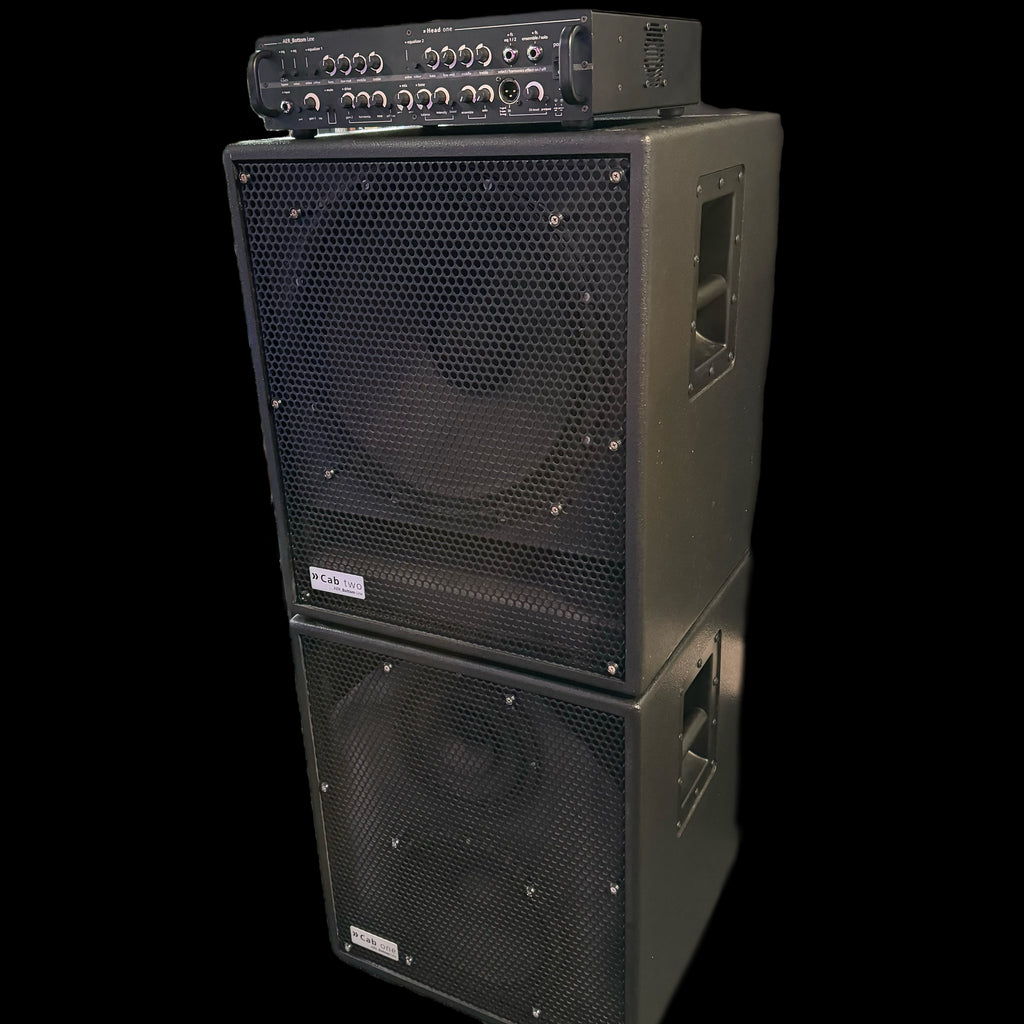 AER Bottom Line Head One Bass Head & Cabs w/Flight Case and Covers