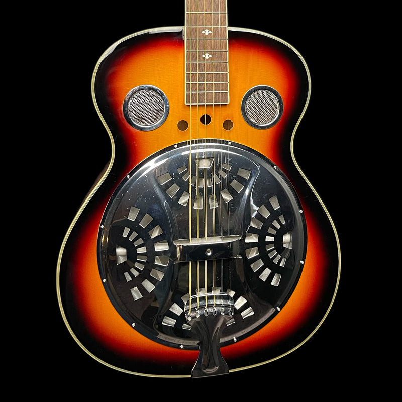 G4M Round Neck Resonator Acoustic Guitar in Sunburst