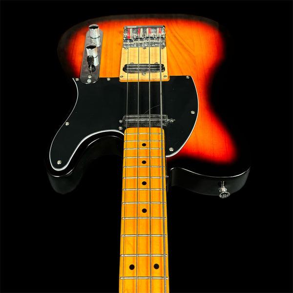 Retrovibe Tele 30” Short Scale Bass Guitar in 3 Tone Sunburst