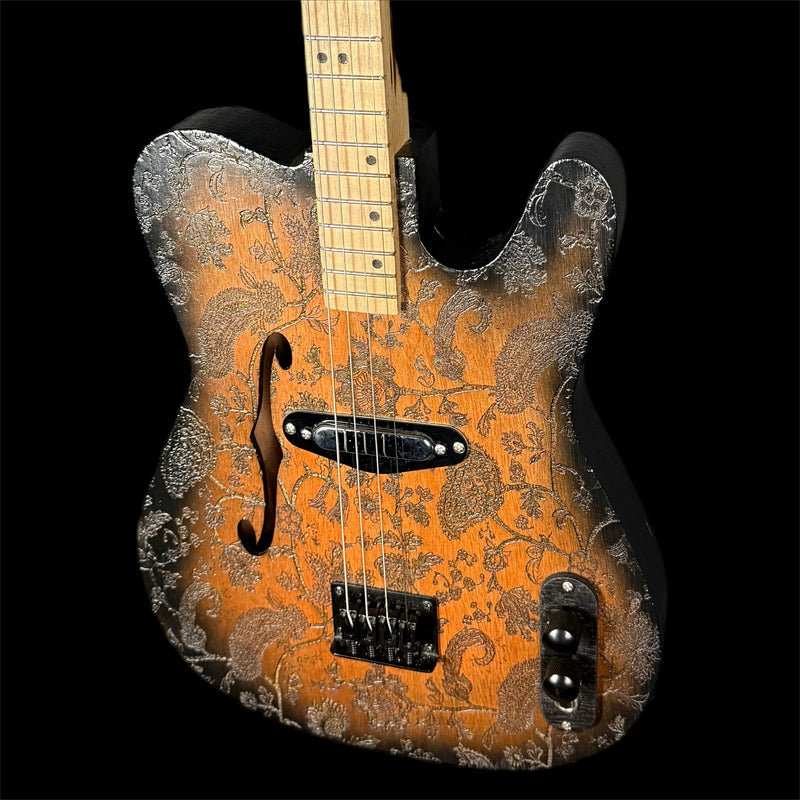 Lazy Dog Custom Tele-Style Tenor Guitar with Paisley Finish