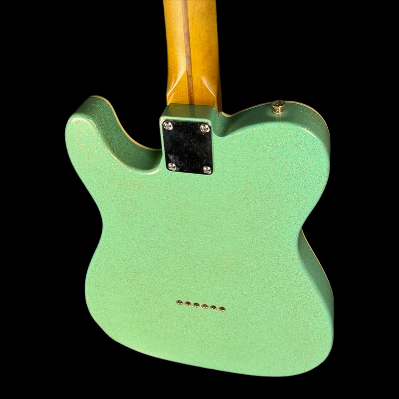Kauffmann 56T Thinline Herringbone Electric Guitar in Sea Foam Green Sparkle TTTM