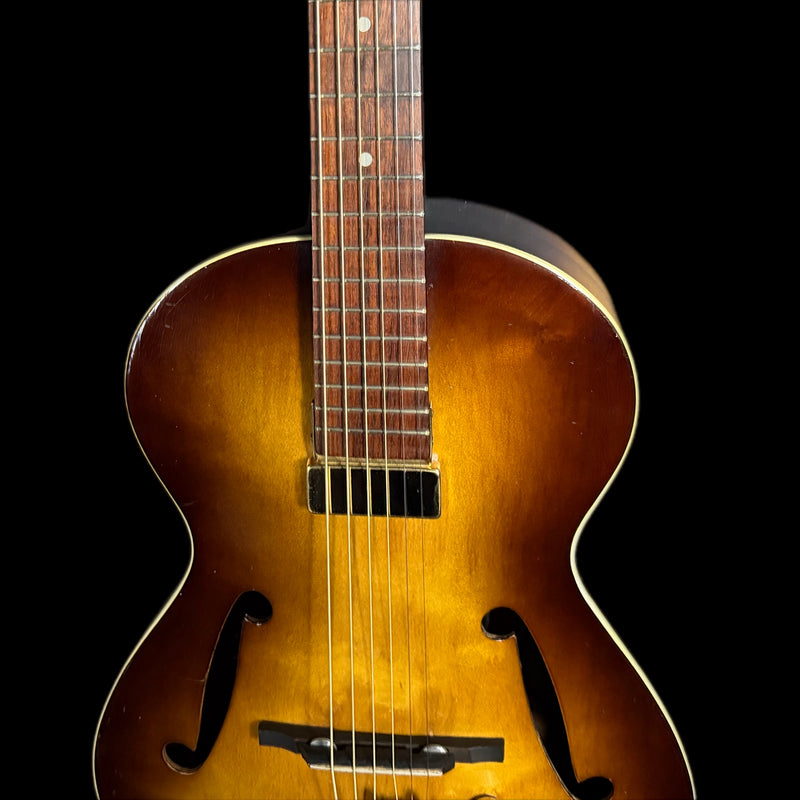 Vintage Framus 5/50 “Hobby” Archtop Acoustic Guitar – 1960s, Brown Shaded Finish