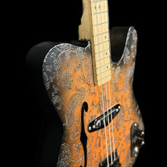 Lazy Dog Custom Tele-Style Tenor Guitar with Paisley Finish