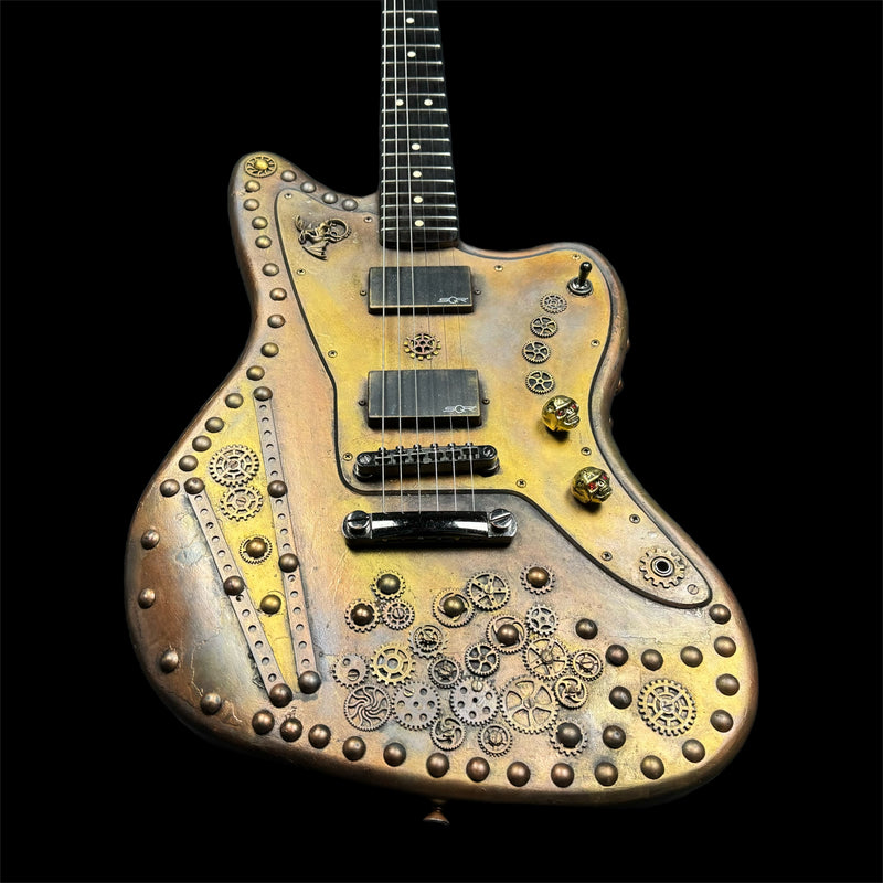 One of A Kind Fender Squier Contemporary Active Jazzmaster - Steam Punk