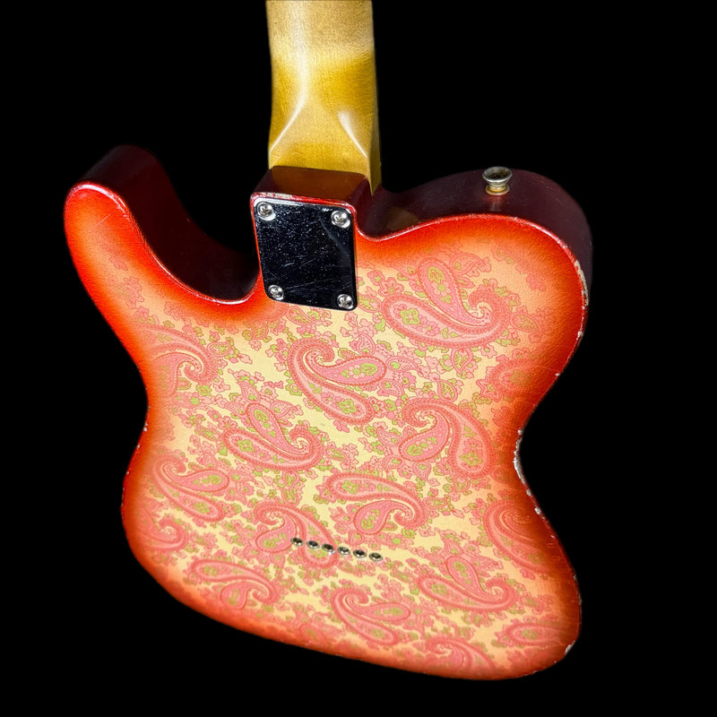 Kauffmann '63 T-Style Electric Guitar in Pink Paisley w/ Deluxe Gigbag