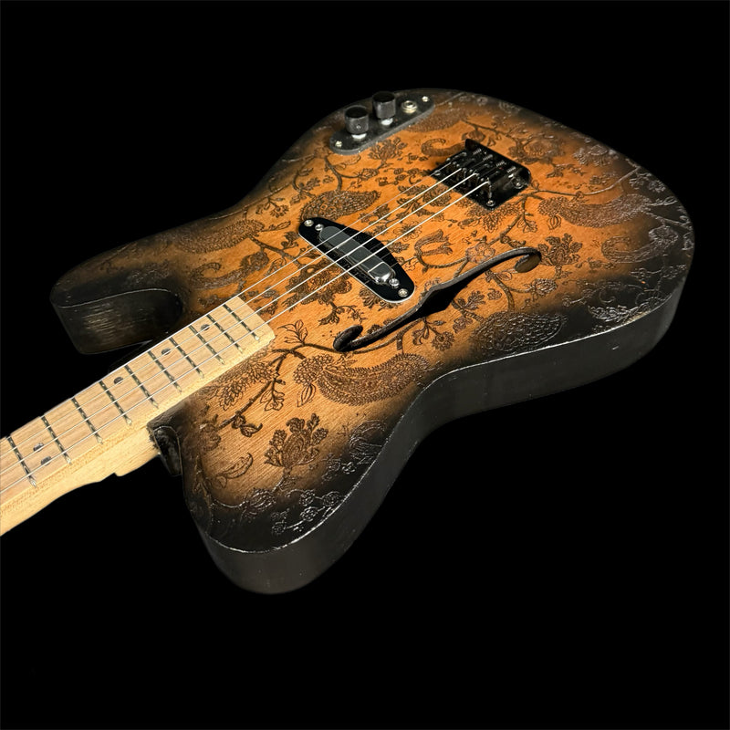 Lazy Dog Custom Tele-Style Tenor Guitar with Paisley Finish