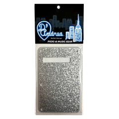 D'Andrea Back plate ~ S-Style ~ Silver Sparkle