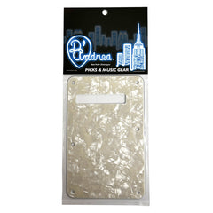 D'Andrea Back plate ~ S-Style ~ Vintage Pearl