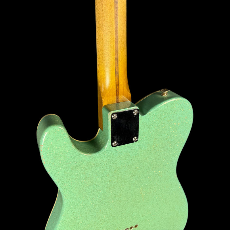 Kauffmann 56T Thinline Herringbone Electric Guitar in Sea Foam Green Sparkle TTTM