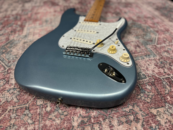 Strat Style Partscaster Guitar in Ice Blue