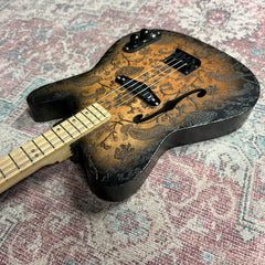 Lazy Dog Custom Tele-Style Tenor Guitar with Paisley Finish