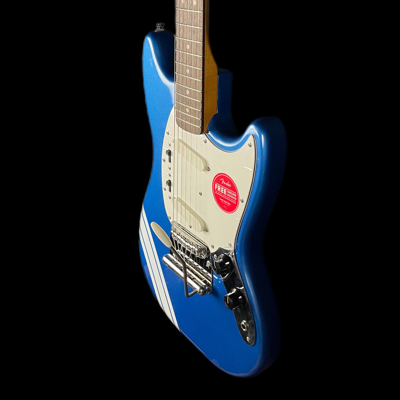 Squier FSR Classic Vibe 60S Competition Mustang in Lake Placid Blue With Olympic White Stripes