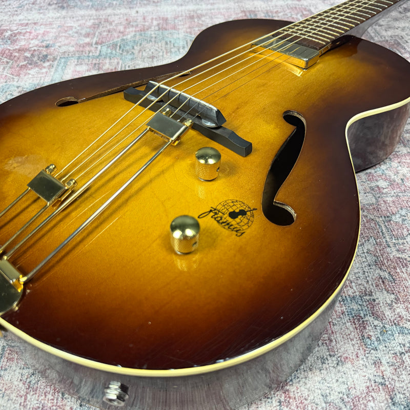 Vintage Framus 5/50 “Hobby” Archtop Acoustic Guitar – 1960s, Brown Shaded Finish