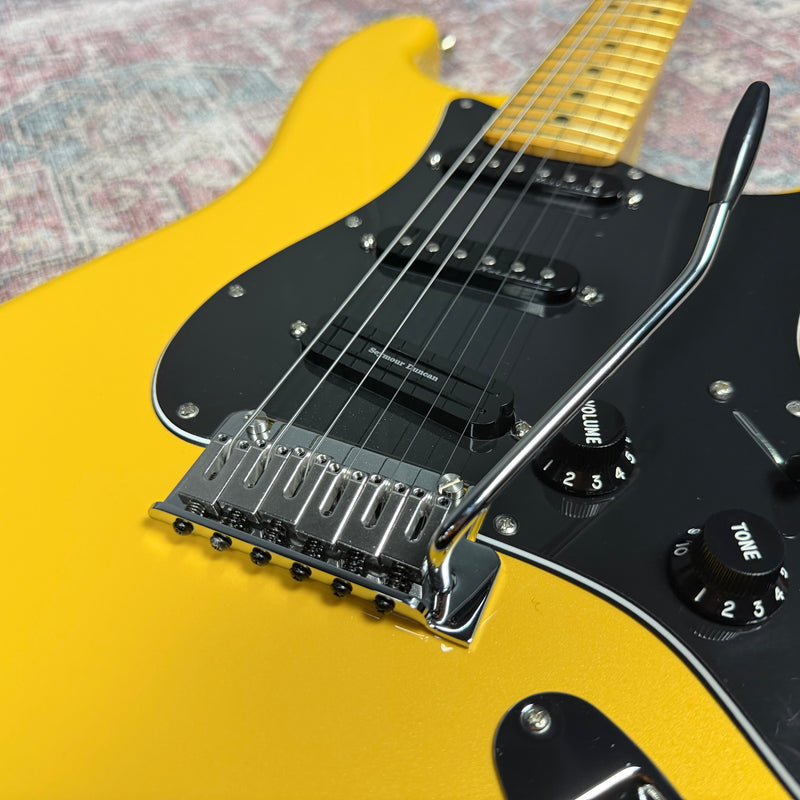 Fender Player II Modified Electric Guitar in Sunshine Yellow w/ Seymour Duncan Hot Rails & Gig Bag