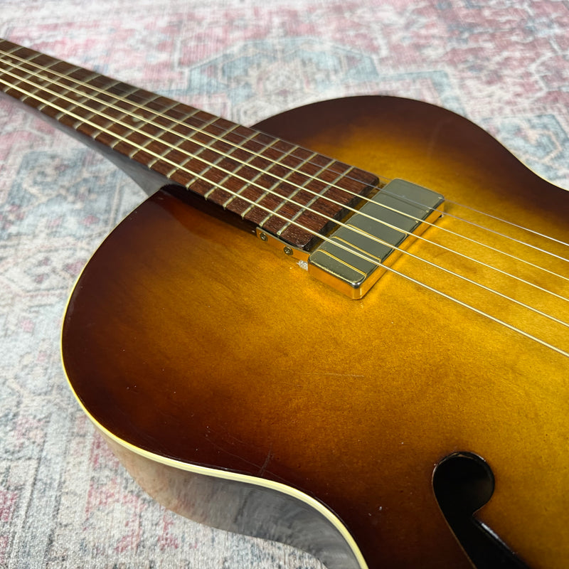 Vintage Framus 5/50 “Hobby” Archtop Acoustic Guitar – 1960s, Brown Shaded Finish