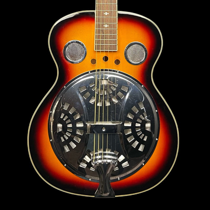 G4M Round Neck Resonator Acoustic Guitar in Sunburst