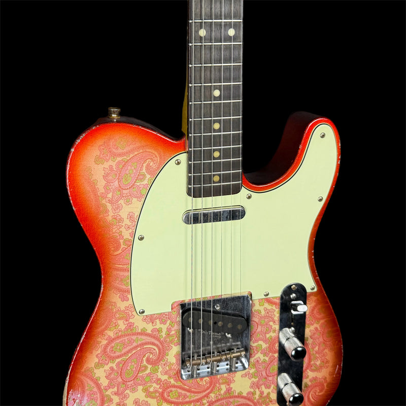 Kauffmann '63 T-Style Electric Guitar in Pink Paisley w/ Deluxe Gigbag