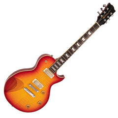 Flamed Cherry Sunburst Fret-King Eclat Custom Electric Guitar