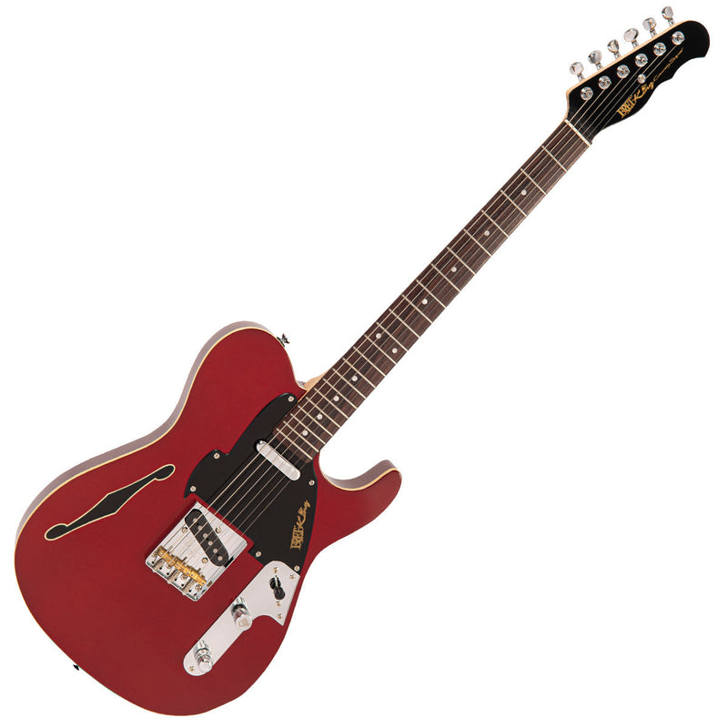 Candy Apple Red Fret-King Country Squire Stealth Electric Guitar