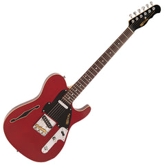 Candy Apple Red Fret-King Country Squire Stealth Electric Guitar