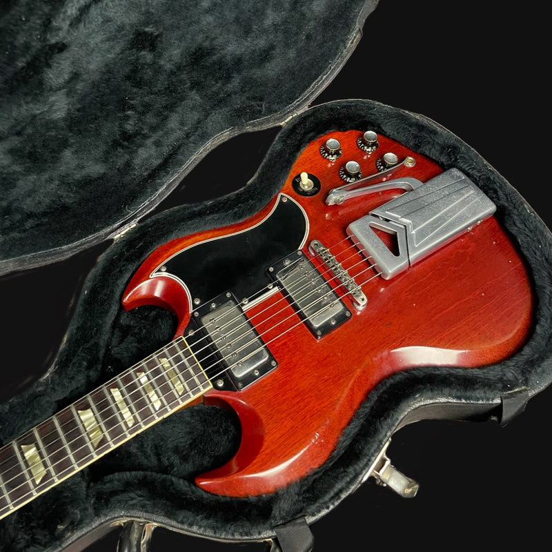 Gibson 1962 Les Paul SG Standard Electric Guitar , Sideways Vibrola in Cherry Red