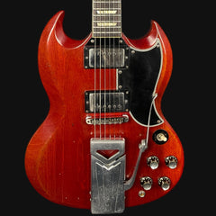 Gibson 1962 Les Paul SG Standard Electric Guitar , Sideways Vibrola in Cherry Red
