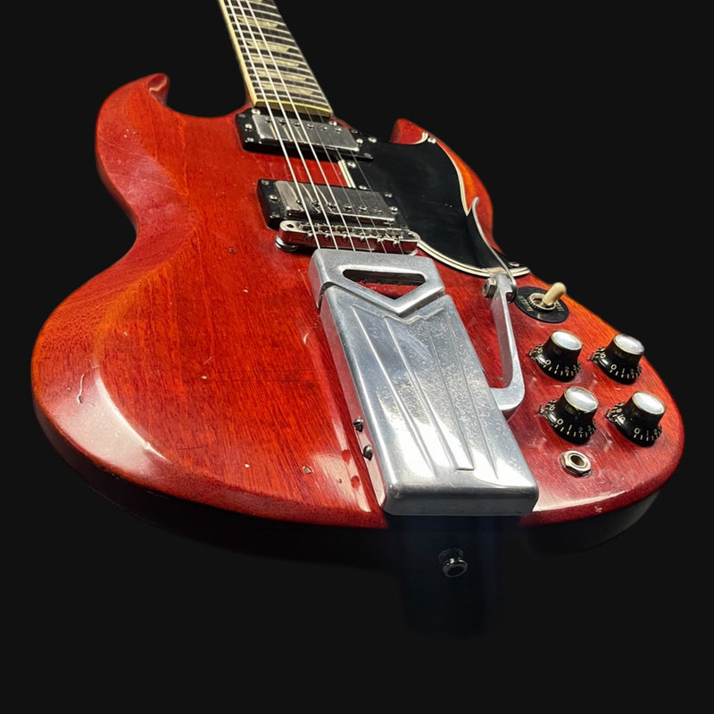 Gibson 1962 Les Paul SG Standard Electric Guitar , Sideways Vibrola in Cherry Red