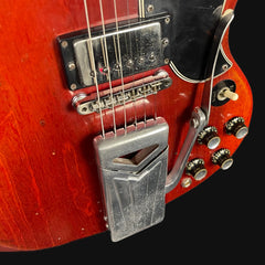 Gibson 1962 Les Paul SG Standard Electric Guitar , Sideways Vibrola in Cherry Red