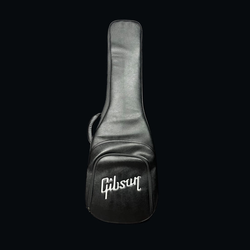 Gibson guitar case on a black background
