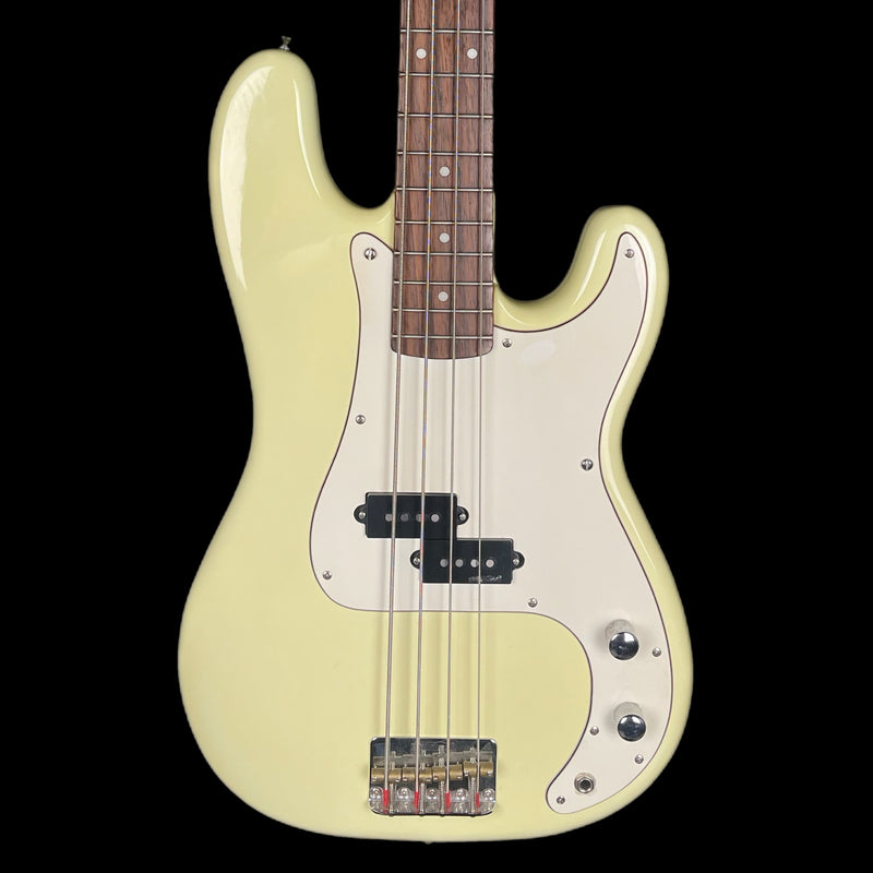 Vintage V4VW Bass Guitar in Vintage White