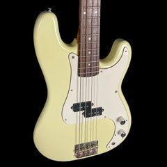 Vintage V4VW Bass Guitar in Vintage White