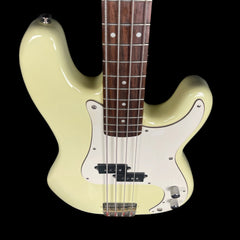 Vintage V4VW Bass Guitar in Vintage White