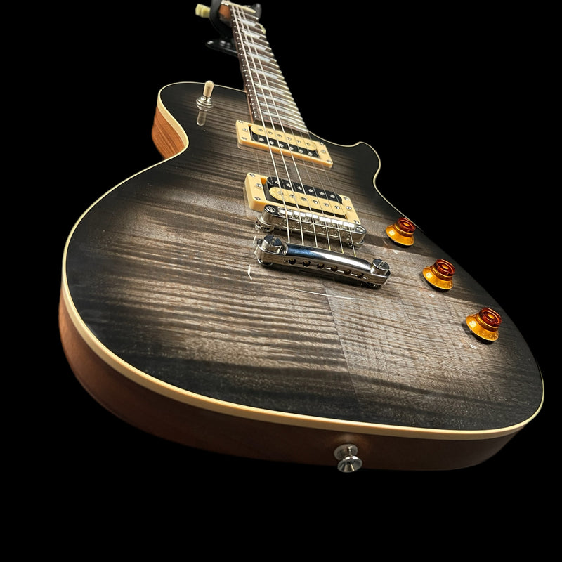 Cream T Custom Shop Aurora V2 Pickup Swapping Electric Guitar in Black Hole Burst w/Hot Sauce