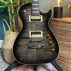 Cream T Custom Shop Aurora V2 Pickup Swapping Electric Guitar in Black Hole Burst w/Hot Sauce