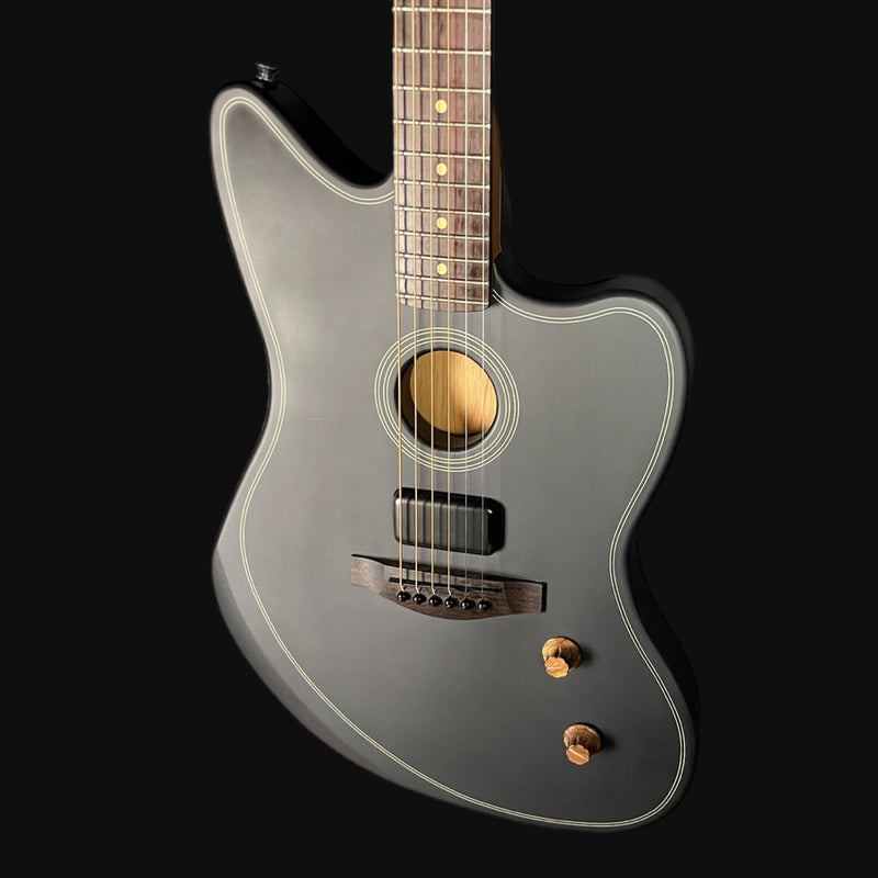 Fender Acoustasonic Standard Jazzmaster Electric Guitar in Black