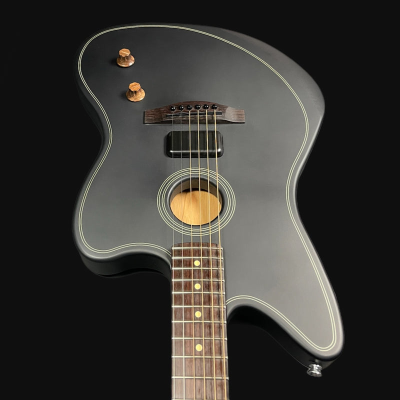 Fender Acoustasonic Standard Jazzmaster Electric Guitar in Black