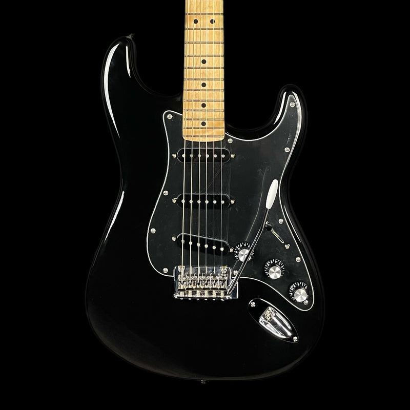 Fender 75th Anniversary Modded Player Strat Electric Guitar, Maple Neck in Black