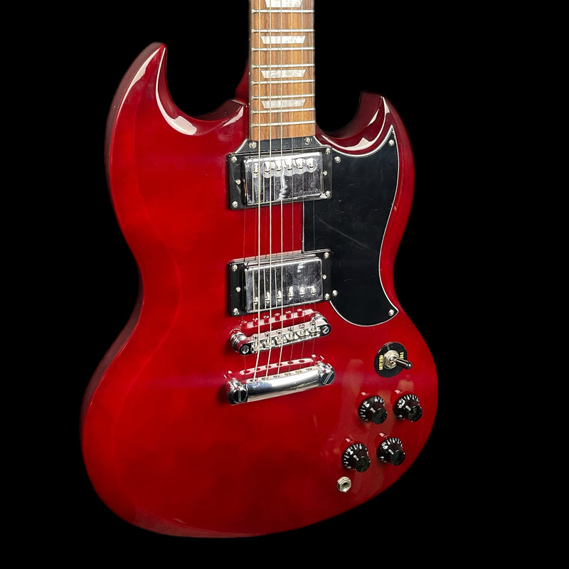 Vintage V69 Coaster Series Electric Guitar, Cherry Red