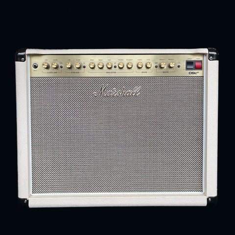 Marshall DSL40 Limited Edition Custom White Finish 2 Channel 40 Watt / 20 Watt All Valve Combo Guitar Amplifier