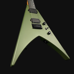 Spira Guitars V-400 MGR Electric Guitar in Satin Dark Green