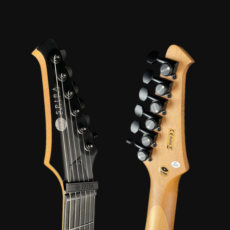 Spira Guitars V-400 MGR Electric Guitar in Satin Dark Green
