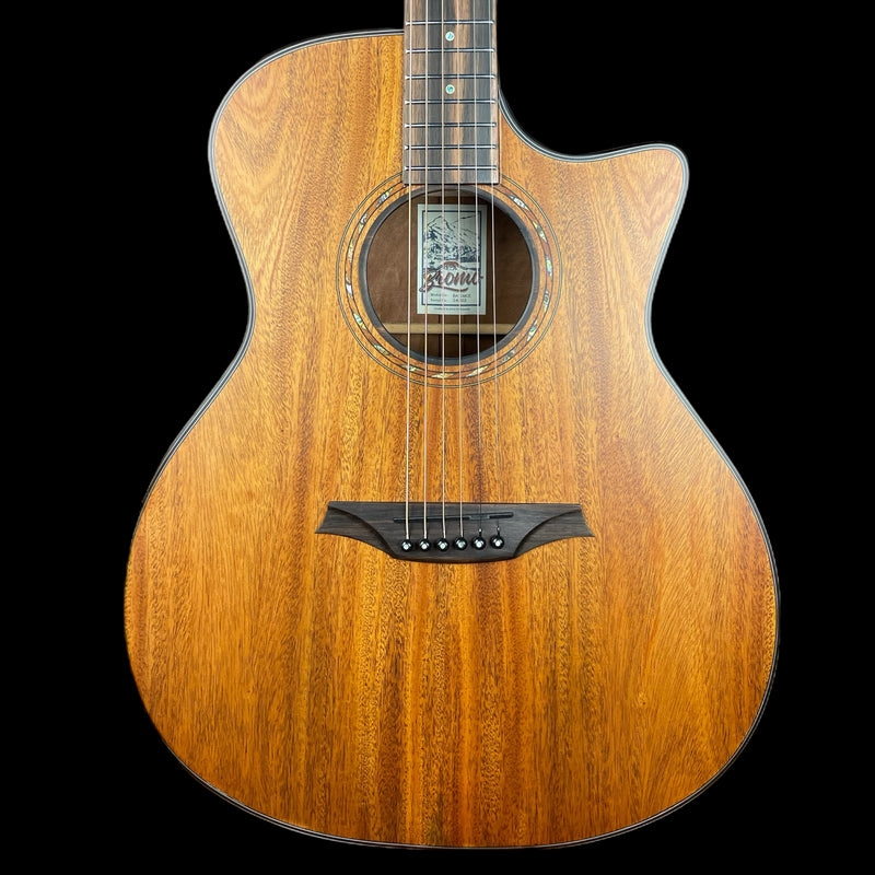 Bromo Tahoma BAT2MCE Electro Acoustic Guitar, Cutaway, Solid Mahogany Top