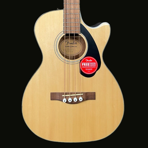 Fender CB-60SCE Classic Design Acoustic Bass in Natural