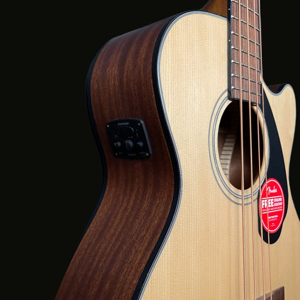 Fender CB-60SCE Classic Design Acoustic Bass in Natural