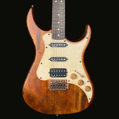 AXL Badwater HSS Electric Guitar in Distressed Natural