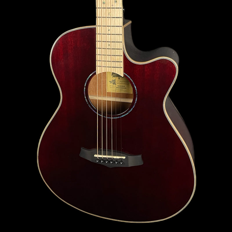 Tanglewood TW4 BLB Electro-Acoustic Guitar, Barossa Red Gloss