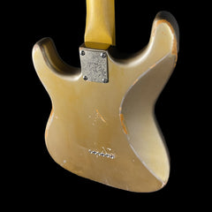 Vintage V6 ProShop Unique Electric Guitar in Distressed Shoreline Gold
