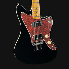 JET Guitar JJ-350 Electric Guitar In Black With Roasted Maple Fretboard