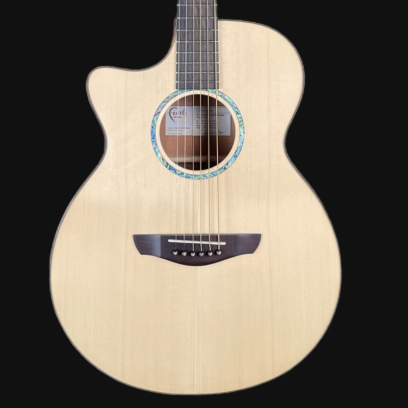 Faith Venus Natural FVL Left Handed Electro Acoustic Guitar w/ Hardcase